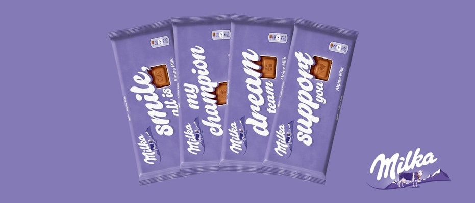 Milka čokolade Naj spregovori nežnost